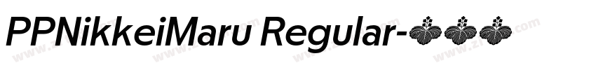 PPNikkeiMaru Regular字体转换